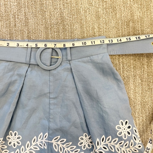 Zimmermann Junie Broderie Anglaise Linen Shorts - Picture 8 of 11